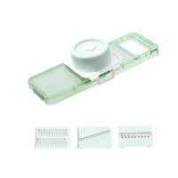 Multi-Functional Multifunctional Vegetable Cutter Interchangeable Multifunctional Vegetable Chopper Safety Mandoline Cutter Grater Easy to Clean for Home Cooks, Meal Prep
