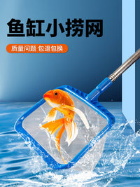 鱼网捞网捞小鱼金鱼捞鱼粪便网鱼池底部清洁神器鱼捞网兜泳池捞网