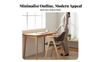 Textile Dining Armchair Nordic Decor Theme Upholstered Armchair Minimalist Design With Armrests for Living Room, Bedroom