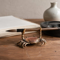 Weightlifting Crab Pen Stand Creative Design Desk Ornament Handmade Look