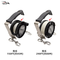 150/290FT洞潜可调把手线轮技潜引导绳SMB浮标放绳器水下作业布线