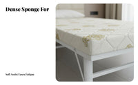 Folding bed with Mattress Foldable Design Portable Guest Bed Easy Assembly Sturdy Frame for Guests, Families, Home, Dormitory