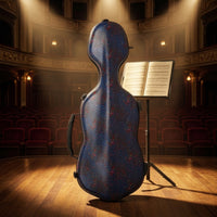 Full Size Violin Case Carbon-Fiber-Hard-Construction Violin Case Quilted for Violinists, Students, Rehearsals
