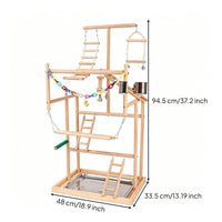 Parrot Activity Center Climbing Ladder Parrot Playstand Multitiered for Indoor