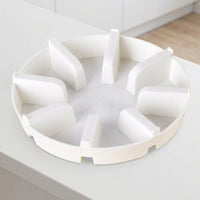 Plant Saucers with Raised Grid Drainage, One-Piece Molded Drip Tray for Outdoor Plants, Floor Standing Plant Pot Saucer and Trays