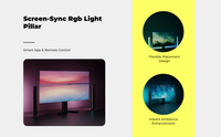 RGBIC light bar with app control