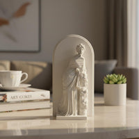Classical Deity Sculpture Draped Robes Deity Statue Antique Look