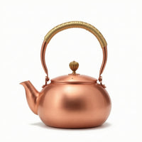 Copper Tea Kettle Elegant Tea Kettle with Lid Coating Teapot for Home