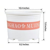 Plant Pots and Flower Pots, Round Resin Planter for House Plants, Heavy Duty Gardening Pot, Simple Nordic Style Floor Standing Indoor Container