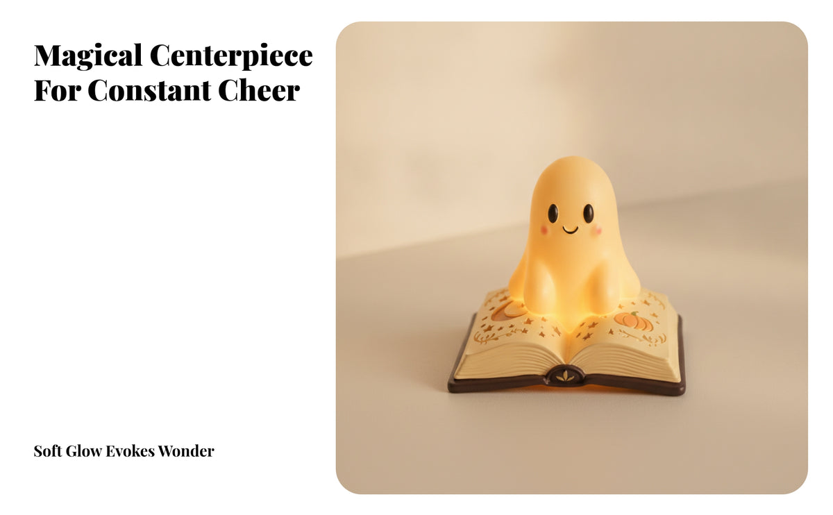 Halloween Specter Night Light | Warm Yellow Glow, Night Light with specter, for Bedroom