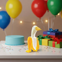 Banana Duck Figurine Decorative Banana Duck Sculpture Freestanding