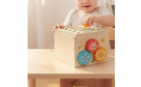 Parent Child Play 10 in 1 Game Box Educational Wooden Learning Cube Fine Dexterity Skills for Playroom