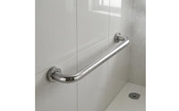 Polished Finish Bathroom Grab Bar Curved Bathroom Grab Rust Resistant Wall Mounted Handrail Secure Grip for Elderly, Seniors, Disabled, Shower, Bathtub, Toilet