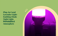 Dimmable LED night light, lavender