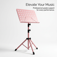 Music Stand for Sheet Portable Folding Metal Holder for Musicians, Adjustable Height for Living Room Home Use