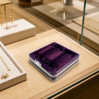 Velvet Jewelry Display Tray for Rings, Necklaces, and Bracelets - Desktop Organizer and Showcase
