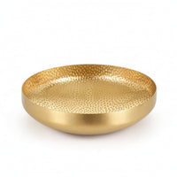 Plate with Hammered Texture Deep Stainless Steel Plate Versatile Stainless Steel Dish for Dinner Party