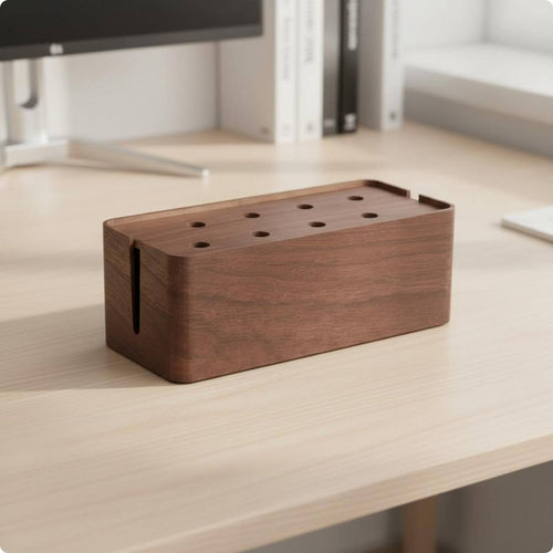 Cord-Management Box Easy Entry Desktop Cord Manager Good Heat Dissipation