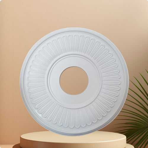 Ceiling Medallion Paintable PU Ceiling Plate Lightweight for Living Room