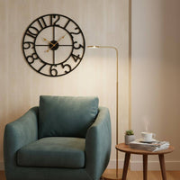 Vintage Metal Wall Timepiece Decorative Home Decor Item Easy to Read for Office