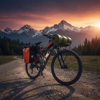 Touring Bike Front Carrier Steel Construction for Long-Distance Riding, Cyclists