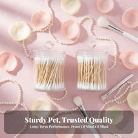 Cotton round and Swab Holder Clear Design Cotton round and Swab Dispenser for Adults