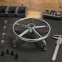 Chrome Bar Stool Base Screw Mount Chrome Stool Base Polished Shiny