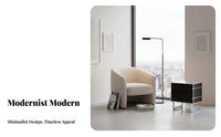 Bedside Vanity Table Modernist Design Nightstand Sturdy Construction for Apartment