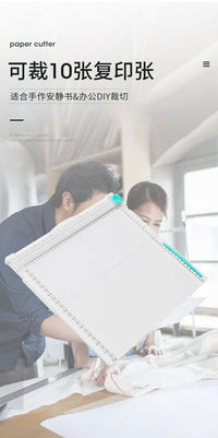 塑料二合一A4裁纸刀手工DIY可折叠压痕学生手账多功能裁纸刀
