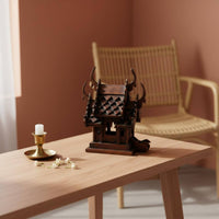 Southeast Asian Design Handmade Wooden House Ornament Traditional Thai Wood House Decor for Living Room, Entryway