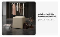 Rectangular Entryway Stool Soft paddinging Upholstered Bench for Bedroom, Guests