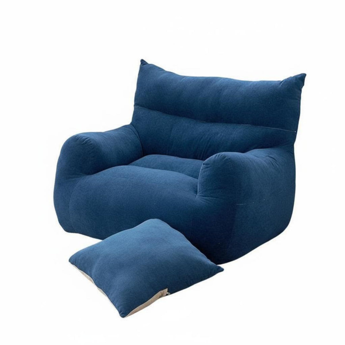 Armless Floor Lounger Comfortable Armless Block Lounger stylish design space-saving Design for Young Adults, Students, Dorm Room