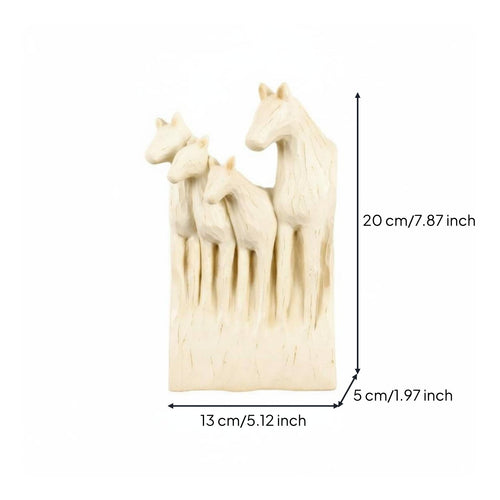 Horse Head Wall Decor Hand-Painted Resin Horse Head Statue Handmade for Entryway