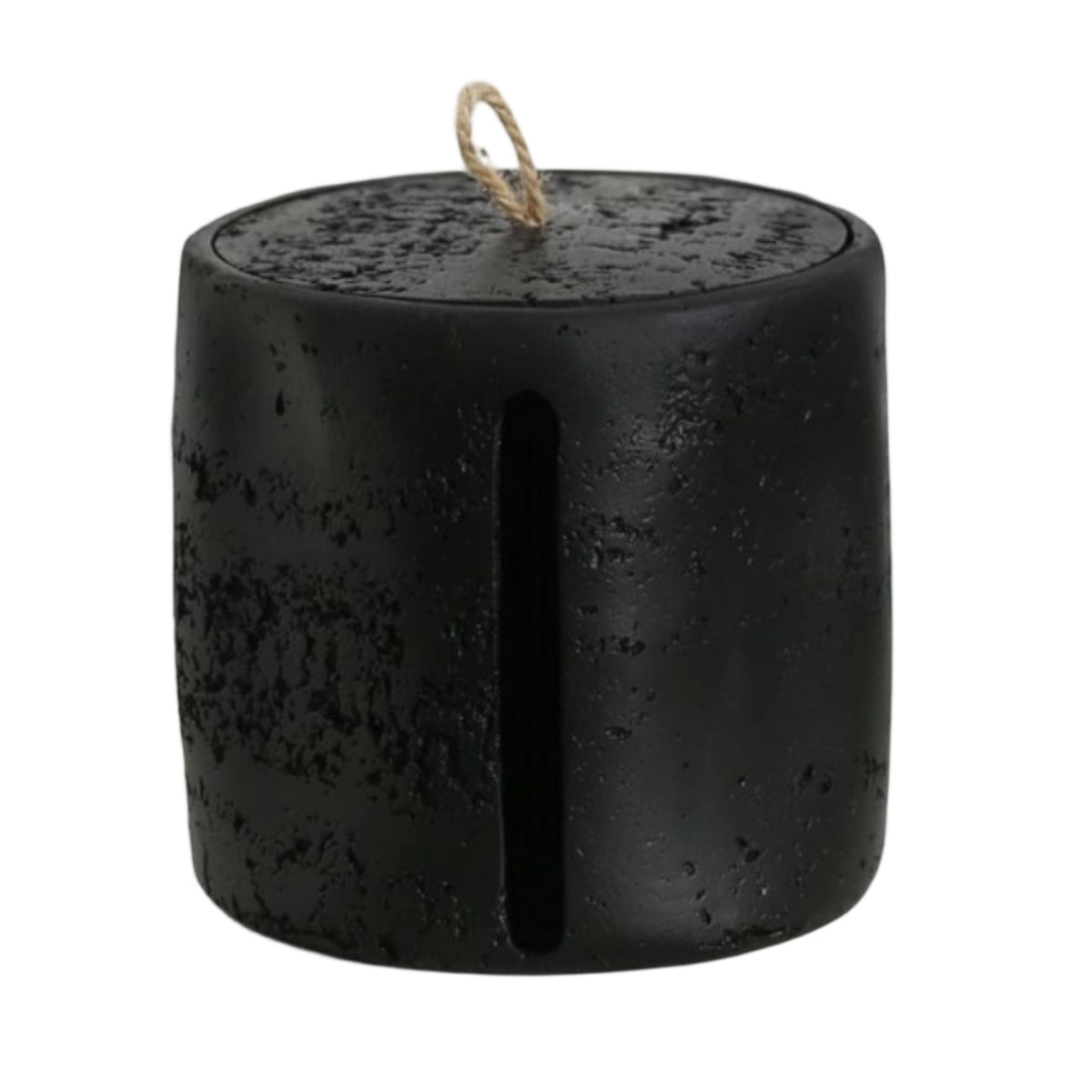 Toilet Paper Holder with Rope Handle Matte Toilet Paper Holder with Lid Space-Saving Dispenser for Washroom, Countertop