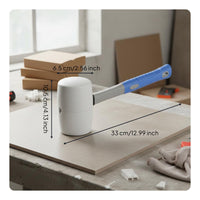 Tiling Hammer Wear-Resistant Head Rubber Mallet Comfortable Grip for Installers