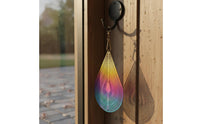 Rotating Wind Chime Handmade Raindrop Wind Chime Artisanal for Garden, Outdoor