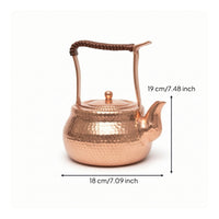 Teapot with Wrapped Handle Braided Tea Pot 800ml for Collectors