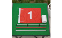3-Section Golf Flag and Cup Set Detachable Golf Flagpole Set High-Visibility Bright for Golfers, Backyard