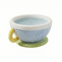 Pet Bowl Bed Bowl-Shaped Cat Bed with Handle Cute Feline Resting Place for Living Room