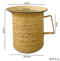 Iron Water Cup Flower Pot for Balcony and Terrace