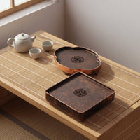 Copper Tea Tray Low-Silhouette Drainage Tea Tray Long-Lasting