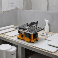 Micro Table Saw Multi-Material Cutting Mini Table Saw Compact Size Power Tool for Hobbyists, Workshop
