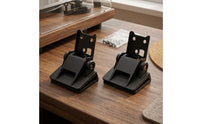 2 Pieces Turntable Lid Hinge Angular Audio Accessory Dust Protection
