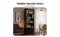 Floor Spirits Cabinet Large Capacity Freestanding Beverage Cabinet Stable Structure Spirits Display Shelf for Shop Owners, Restaurant, Living Room