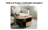 Mobile with casters 2-Tier Rolling Trolley Space-Saving End Table space-efficient Design Utility Cart Minimalist visual design for Apartment Dwellers, Homeowners, Office Workers, Living Room, Small areas, Bedroom, Balcony