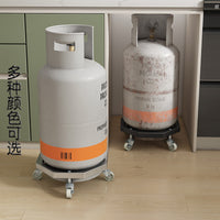Octagonal Gas Cylinder Mobile Base with 60° Swivel Casters and Brakes