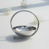Round Mirror Tray Polished Surface Round Storage Dish Rust Resistant