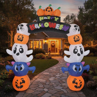 Inflatable Halloween Inflatable Decoration Outdoor Inflatable Archway Easy to Inflate Halloween Archway Cartoon for Families, Yard, Entryway, Lawn, Party
