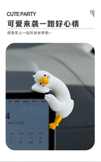 Cute Duck Car Dashboard Ornament Resin Figurine