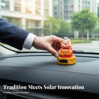 Wobbling Fortune God Solar Dashboard Decor, Creative Car Lucky Decor